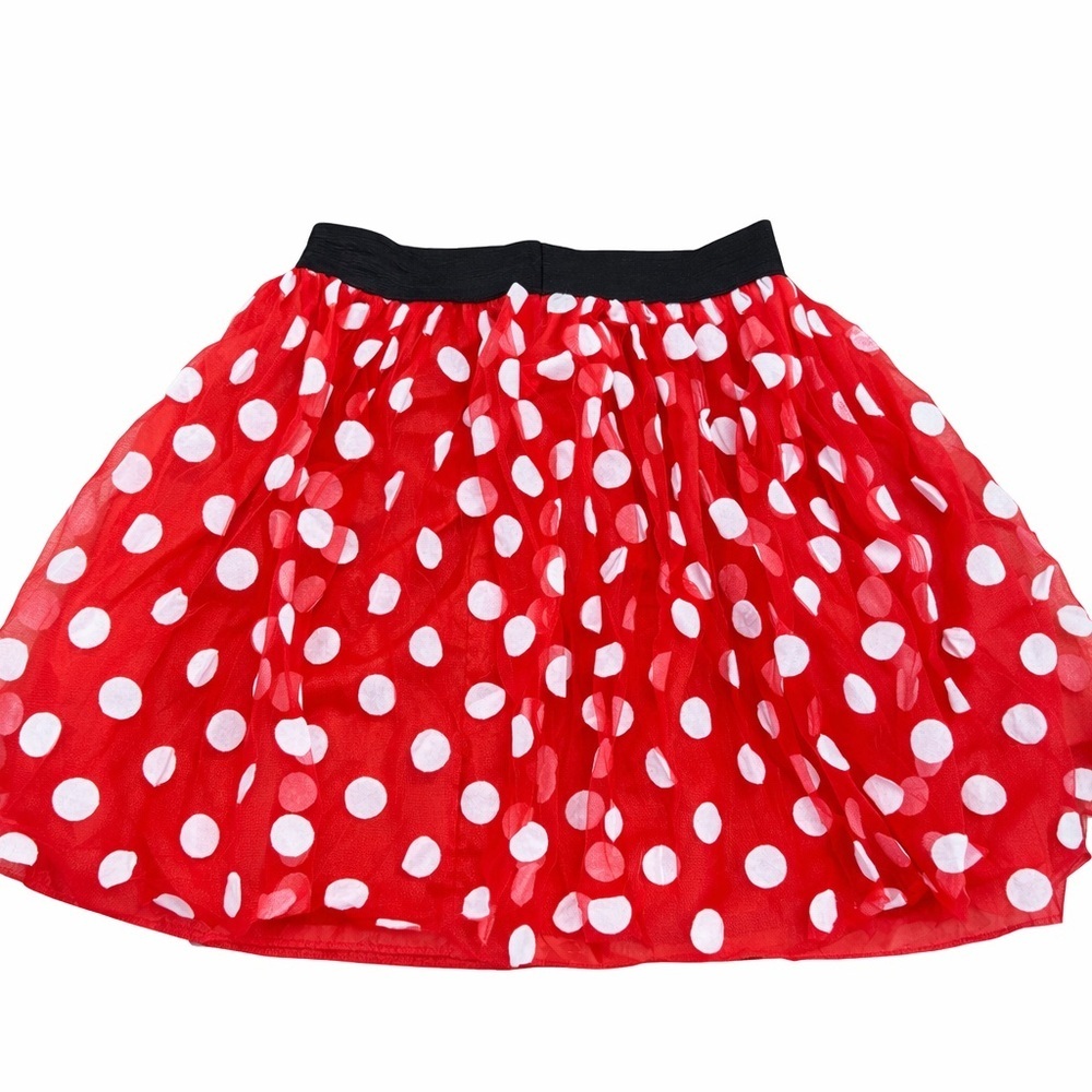🆓 $0 WITH PURCHASE - 🎀 MINNIE Inspired Red Polka Dot Tulle Skirt O/S Fits Most